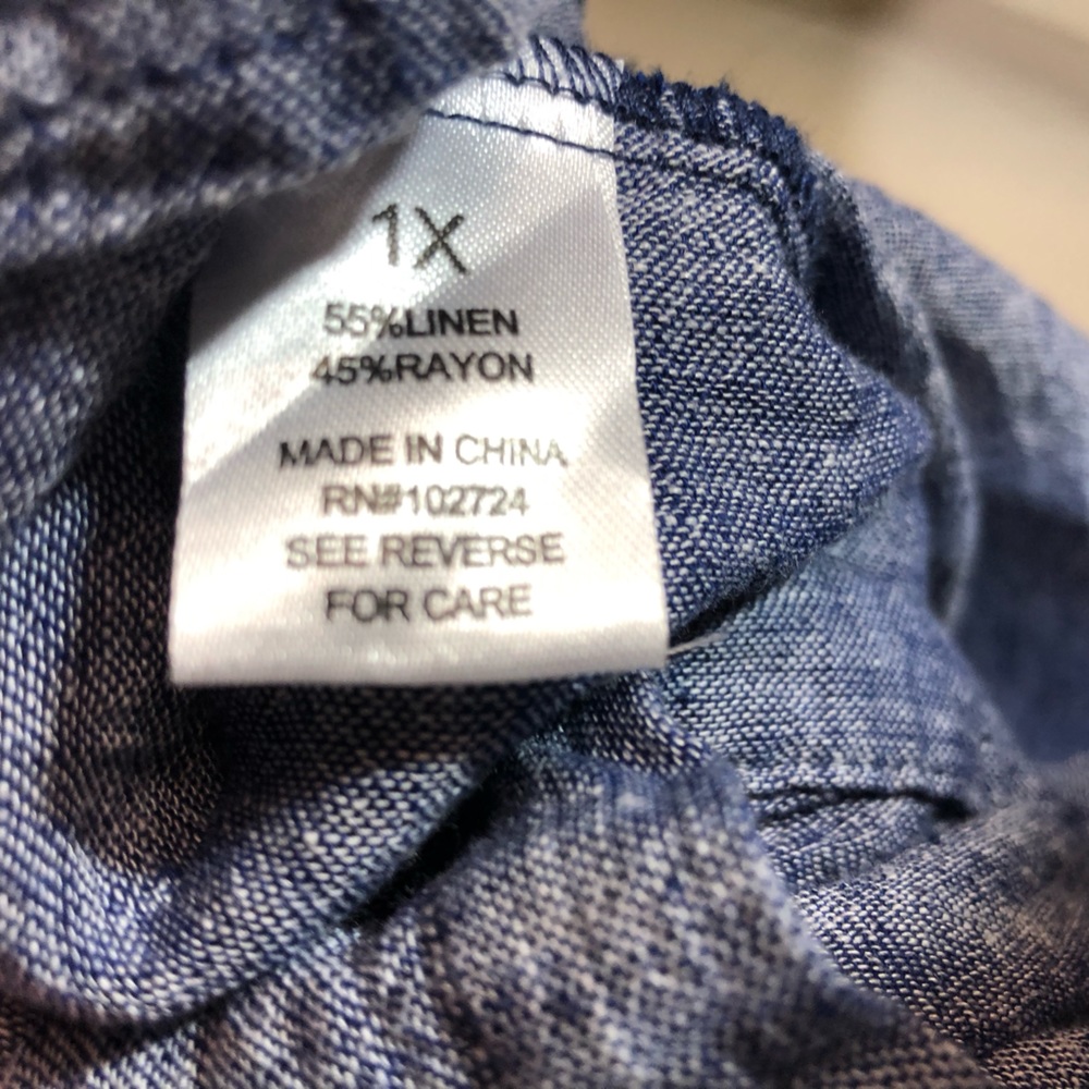 Linen/Rayon Top - Picture 5 of 8